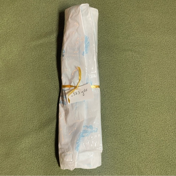 Other - New clear vinyl remnant. Unknown gauge. .583 yards.